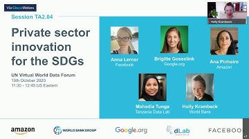 Private Sector Innovation for the SDGs: Integrating non-commercial data resources to support ...