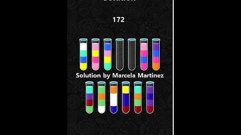 Color Water Sort 3D level 172 - 3 Stars | Gameplay Mobile Games