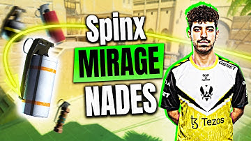 Vitality Spinx - Full Utility Video Mirage | FACEIT Ranked | Oct 28, 2023