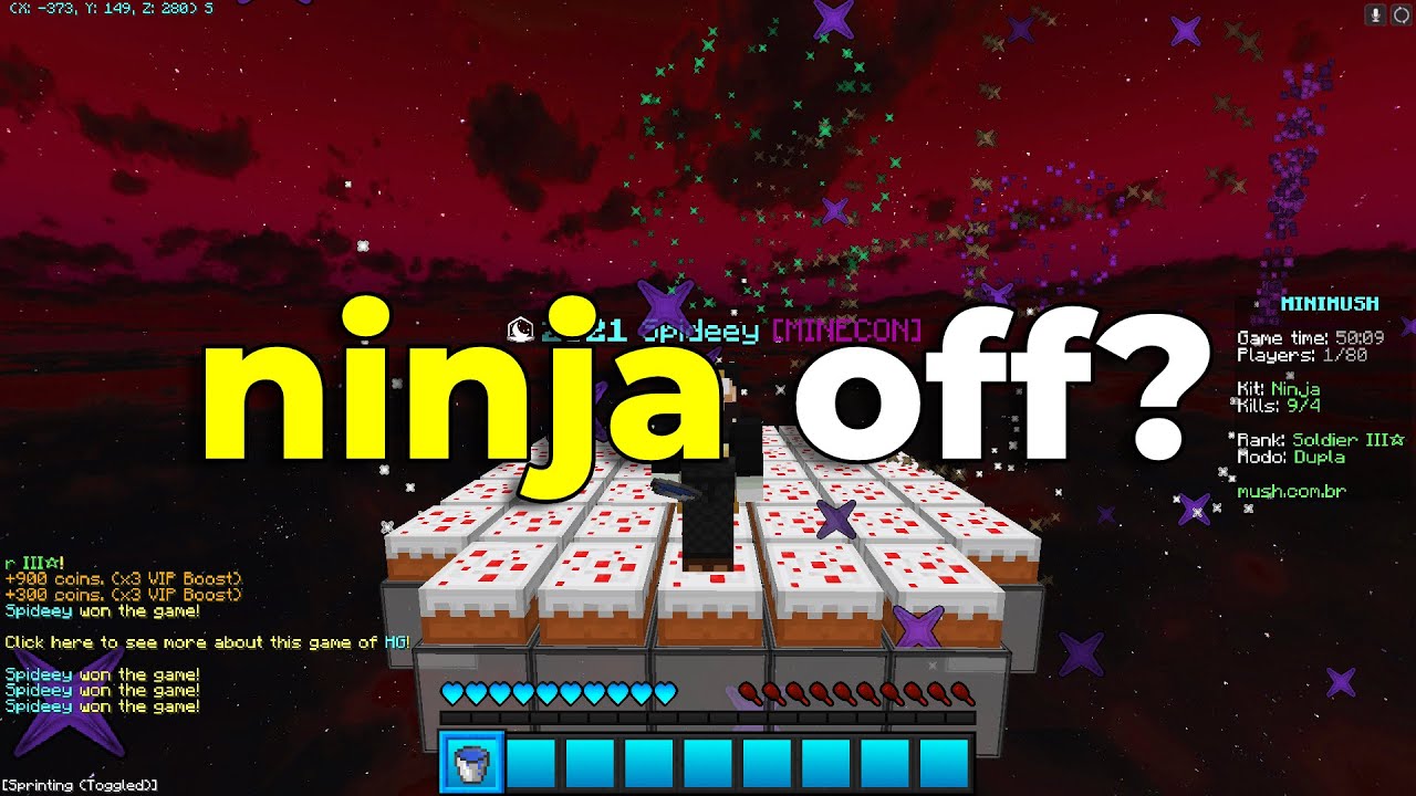 minimush, mas é full gameplay e eu falo sobre o fim do ninja #11