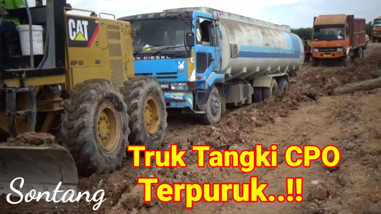  Truk tangki cpo  terpuruk YouTube