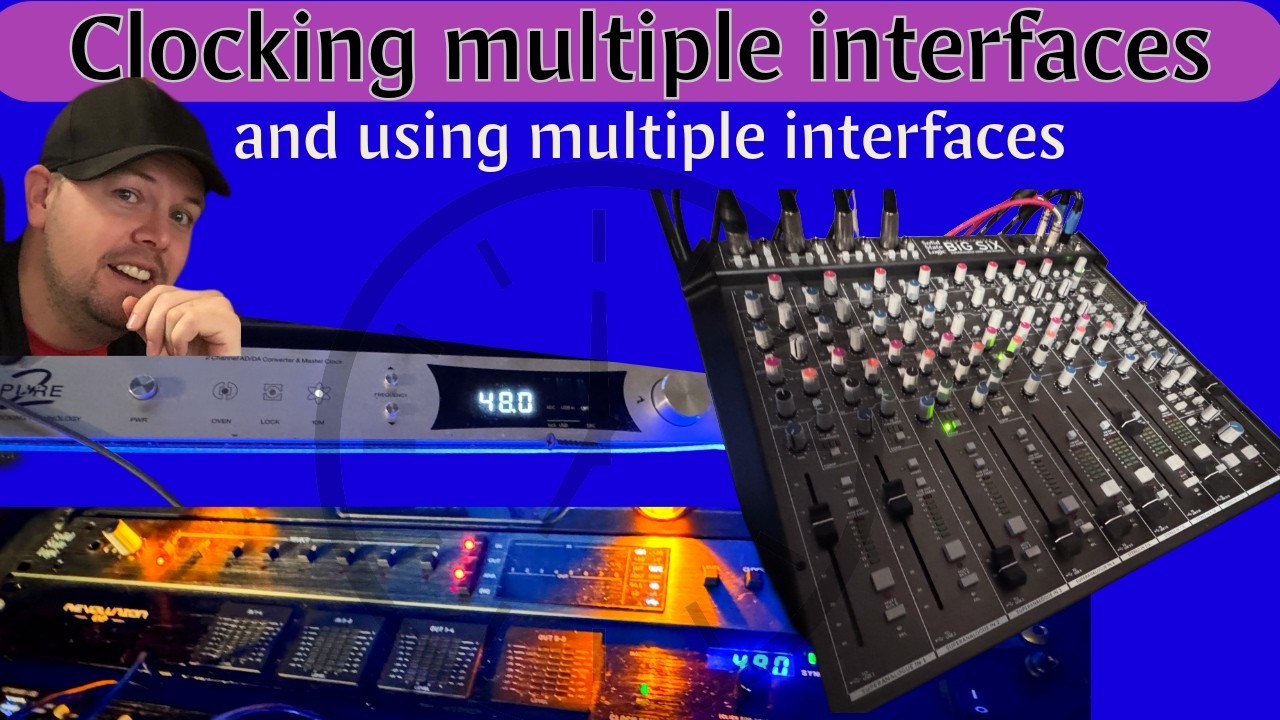 Clocking and using multiple interfaces in a D.A.W