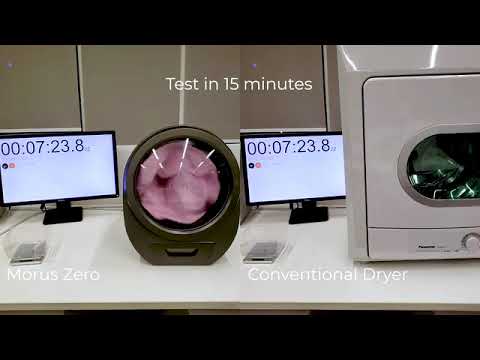 Morus Zero  Ultra-fast countertop tumble dryer for any home 