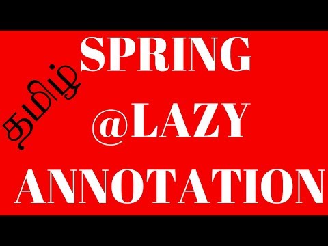 SPRING FRAMEWORK @LAZY ANNOTATION ECLIPSE DEMO