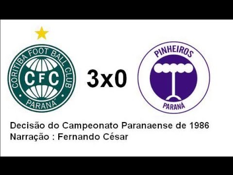 1986   Coritiba Campeão Paranaense (Narração Fernando César)