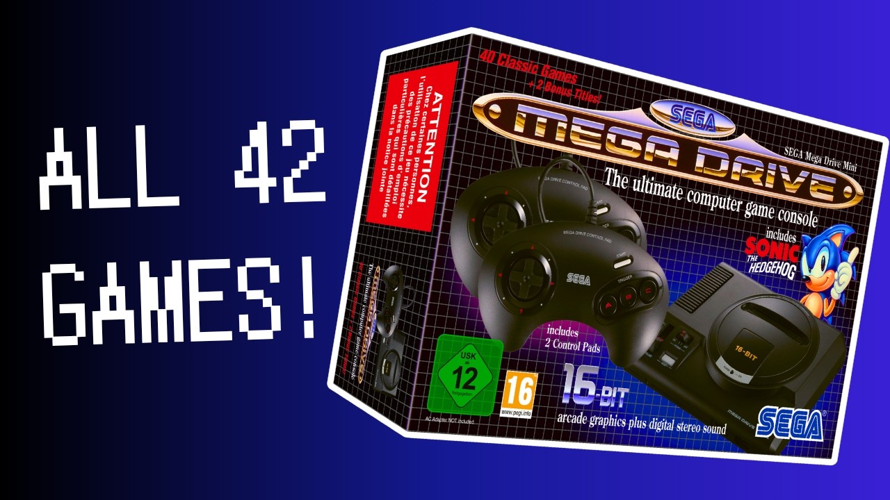 Sega Genesis Mini - All 42 Games Shown - YouTube