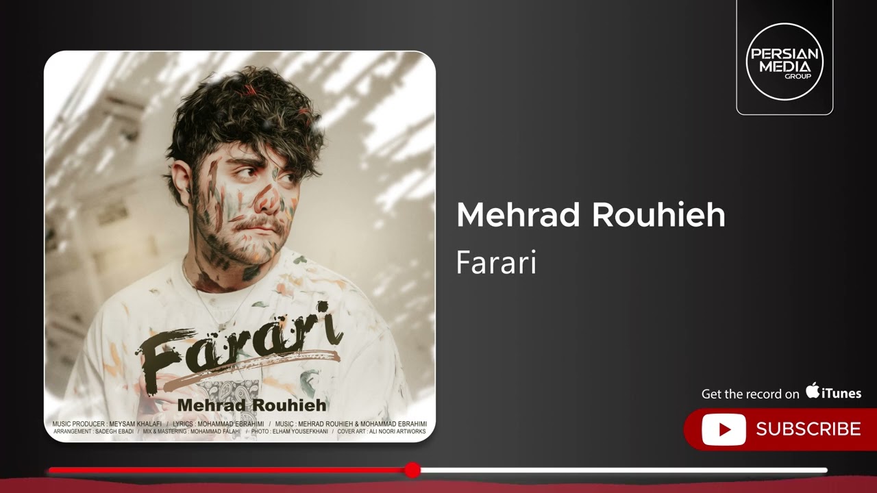Watch Mehrad Rouhieh - Farari ( مهراد روحیه - فراری ) on YouTube Watch Mehrad Rouhieh - Farari ( مهراد روحیه - فراری ) on YouTube