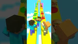 Help in Happy Baby Run With Alex and Steve #minecraft #minecraftanimation