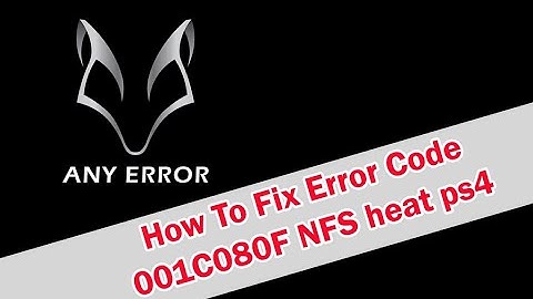 How To Fix Error Code 001c080f NFS heat ps4 -NEED FOR SPEED HEAT-ANY ERROR