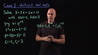 Celebrity Case 1: distinct real roots | Lecture 14 | Differential Equations for Engineers Wealth