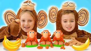 Vlad dan Niki bermain dengan Monkey See Monkey Poo - Cerita mainan yang menyenangkan screenshot 5