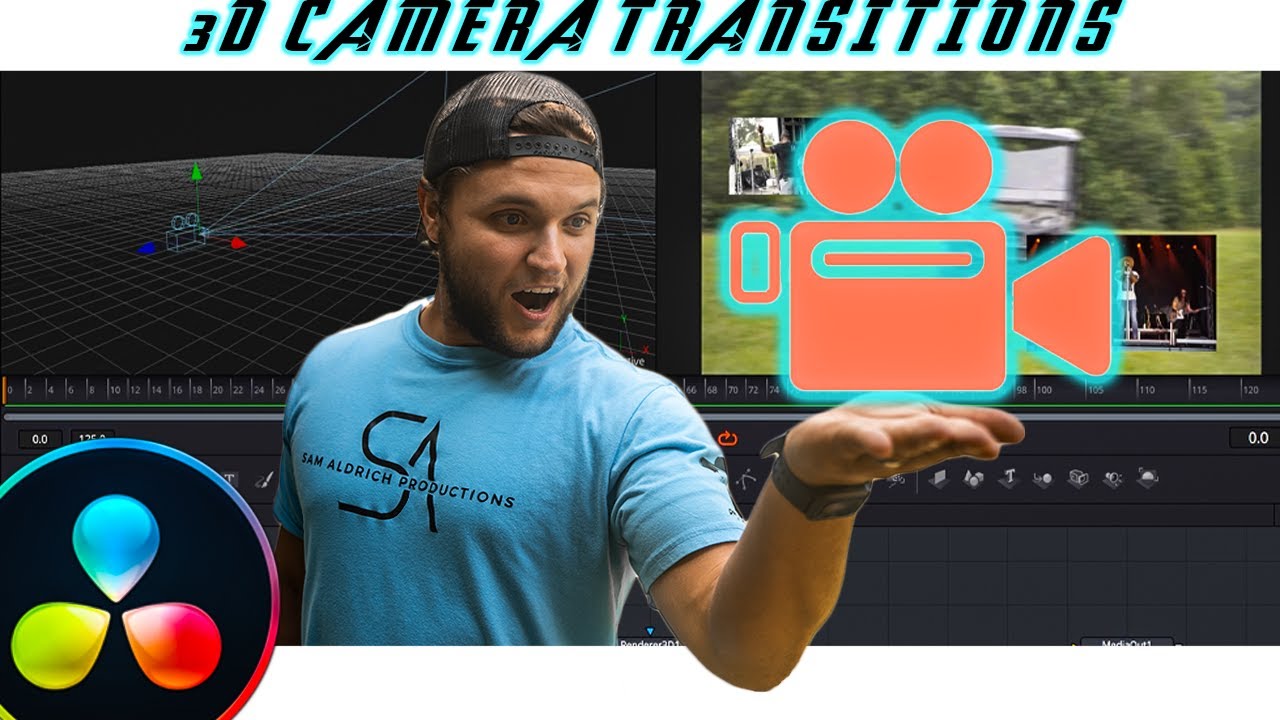 3D CAMERA TRANSITIONS in DaVinci Resolve 16 - YouTube