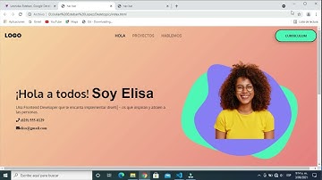 Como hacer header"Portafolio de Elisa"