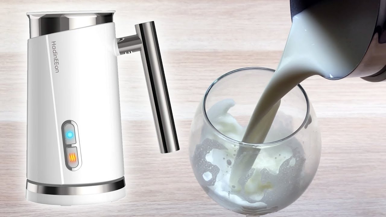 UNBOXING HadinEEon Electric Milk Frother, Steamer & Heater YouTube