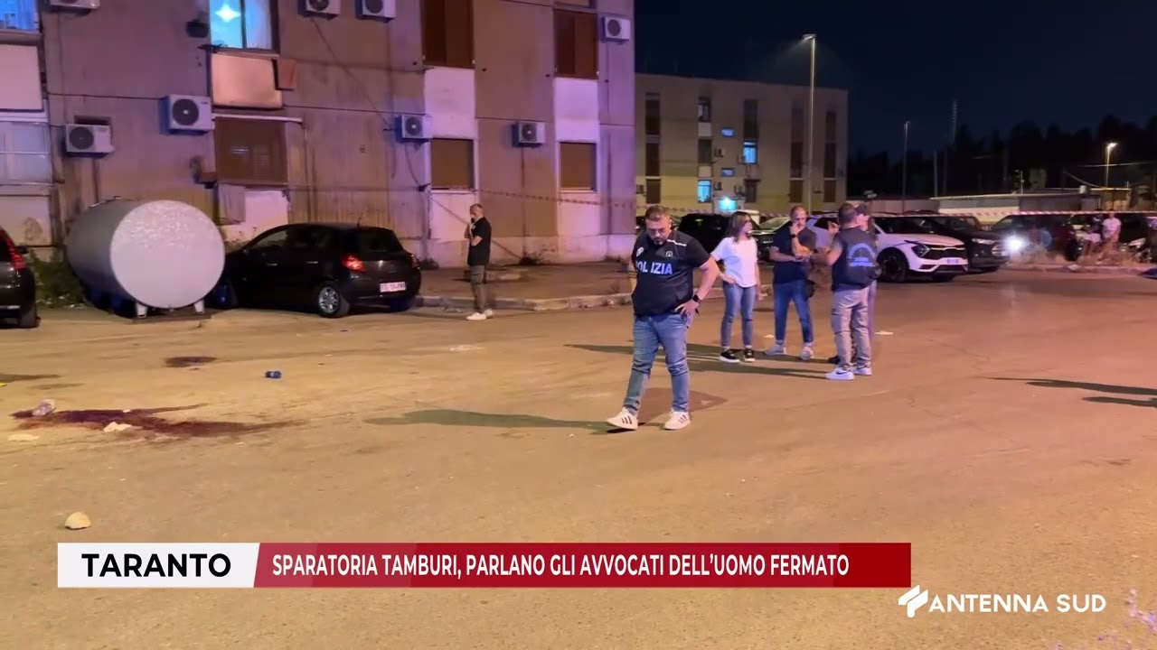 19 LUGLIO 2025    TARANTO   SPARATORIA TAMBURI, PARLANO GLI AVVOCATI DELL’UOMO FERMATO
