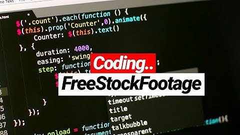 Programming | Computer | Free Stock Footage | No Copyright