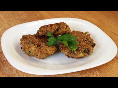 Mushroom Cutlet Recipe ♡ English subtitles