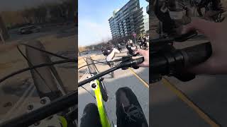 Me and @carvbikes cutting it up during the rideout #bikelife #wheelie #owbomma #rideout #viral