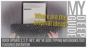 Boox Update 3.3.2: Typing Notebooks on Boox as Well