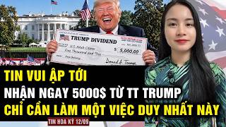 TIN VUI ẬP TỚI! Chỉ cần làm một việc DUY NHẤT này sẽ nhận ngay 5000$ từ TT Trump đã hứa!