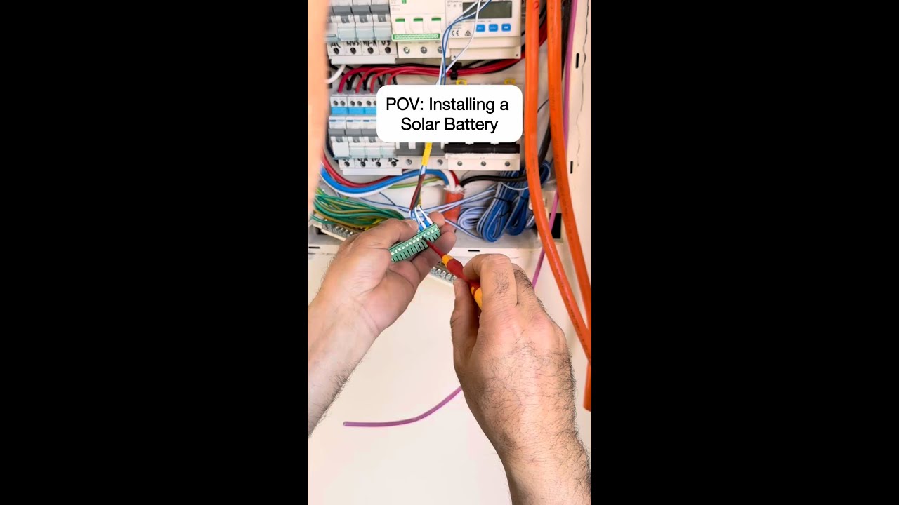 Solar Battery Install - YouTube