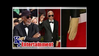 Why was Morgan Freeman wearing one glove to the 2018 SAG Awards?