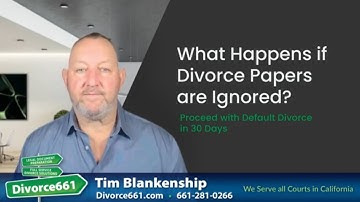 What If My Spouse Doesn’t Respond to Divorce Papers? | Los Angeles Divorce #divorce661
