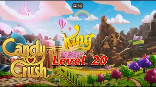 Candy Crush Saga ∥ Level 21 ∥ No Boosters_All level clear ∥ #puzzle_daddy