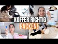 EFFIZIENT KOFFER FÜR DEN URLAUB PACKEN ✈️ 🧳 PACK TIPPS & TRICKS | Sanny Kaur