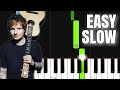 Ed Sheeran - Perfect | EASY SLOW Piano Tutorial