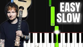 Video thumbnail of "Ed Sheeran - Perfect | EASY SLOW Piano Tutorial"