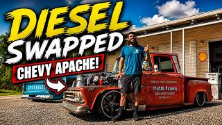 Classic Chevy Apache + Diesel Power = BADASS Truck!