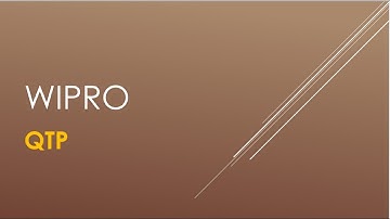 Wipro QTP Interview Questions