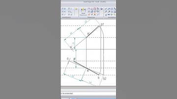 Projection of lines: Midpoint problem #projectionofstraightline #engineeringdrawing #caed #vtu