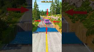 कितने ट्रक गिरे इस गड्ढे में 😁🤡 - BeamNG.drive #shorts