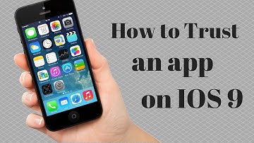 How to trust an app on IOS 9
