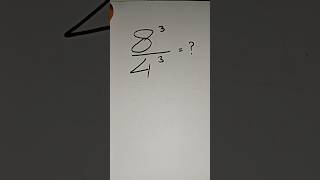 Trik Cepat Menghitung Bilangan Pangkat 8³/4³ #shorts #maths