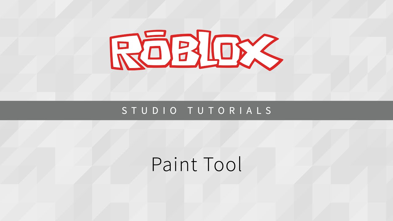 why wont paint work in roblox