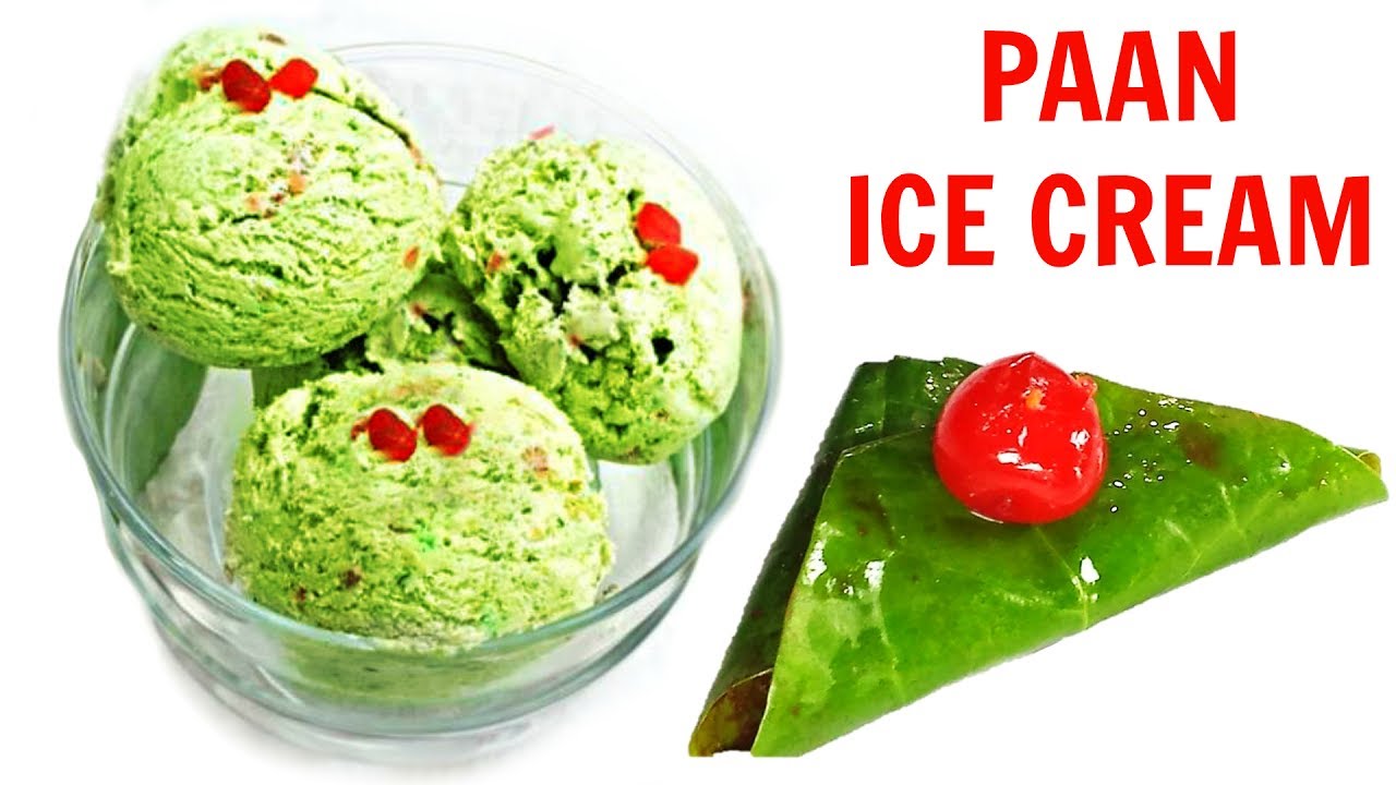 घर पर बनाये PAAN ICE CREAM बिना आइस क्रीम मेकर के | Paan Ice-Cream Recipe | CookWithNisha | Cook With Nisha