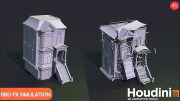 Houdini RBD FX Simulation By AVFX | RBD FX |