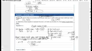 Modeling with linear equations
