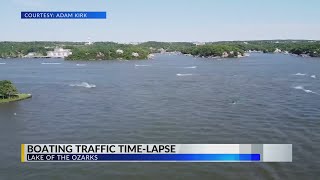 Boating traffic time-lapse