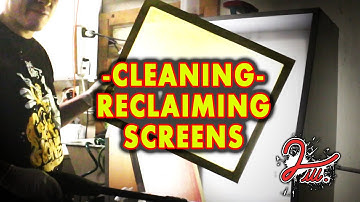 2 iLL Screen Printing - Cleaning - Reclaiming Screens