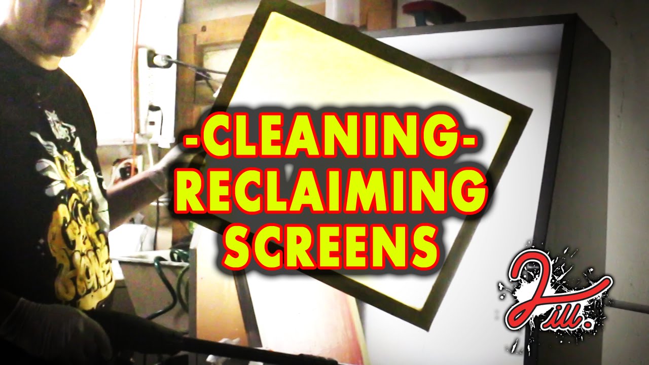 2 iLL Screen Printing - Cleaning - Reclaiming Screens