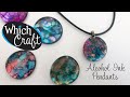 How to make Alcohol Ink Pendants