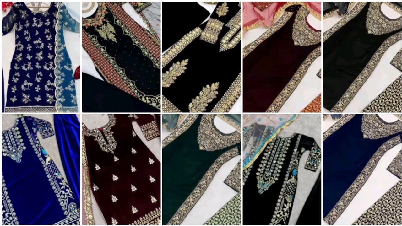 Beautiful stylish velvet dresses for girls