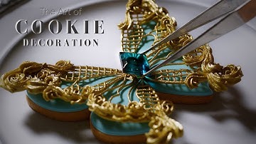 4K Healing ASMR Cookie Decorating Video | Butterfly