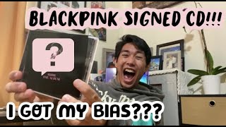 Unboxing BLACKPINK 블랙핑크 SIGNED CD (I got my bias of the group???!!!)