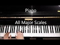 Piano - All Major Scales - 4 Octaves - 80bpm