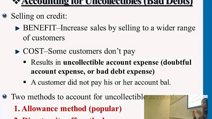 Accounting for Uncollectibles Concepts - Professor...
